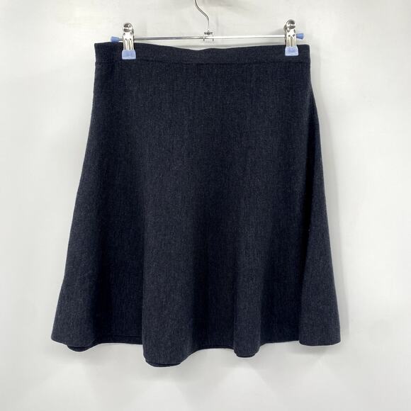 Eileen Fisher dark gray wool circle skirt PP - Picture 4 of 5